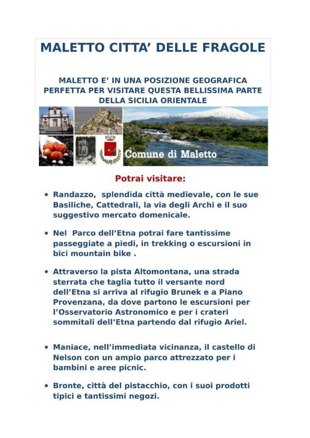 Appartamento Turistico Maletto Exteriör bild